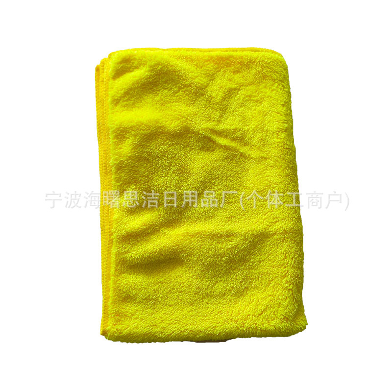 Toalla de limpieza de coches de doble cara, lana de coral, súper suave y sin pelusa, toallitas absorbentes fuertes, fábrica de toallas de limpieza de lavado de coches al por mayor
