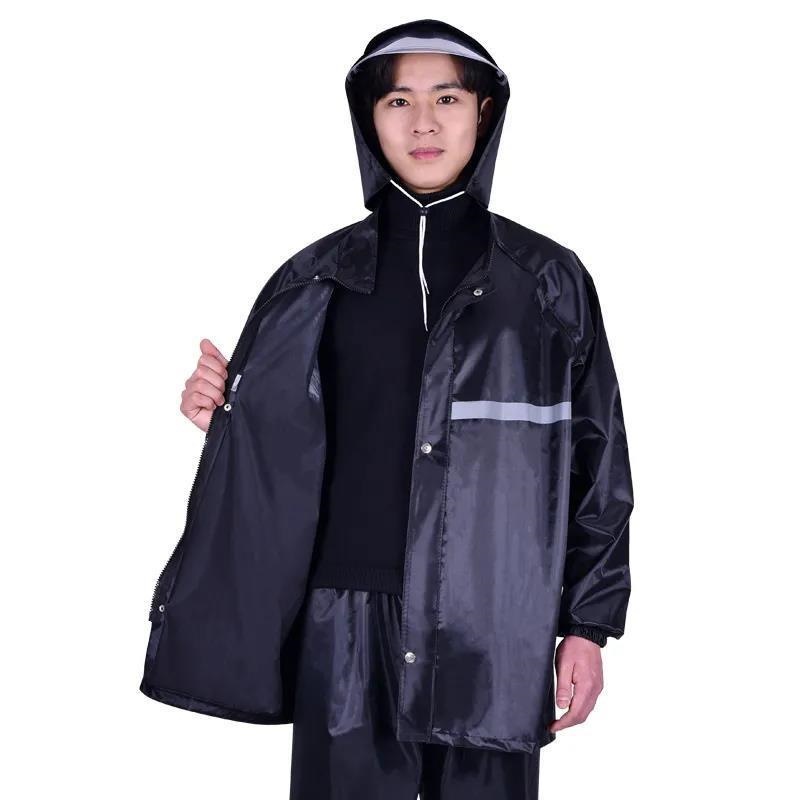 Pantalones de lluvia impermeables para hombres y mujeres de una sola banda inferior para llevar doble capa transpirable desgaste motocicleta eléctrica montar pantalones de lluvia image 9