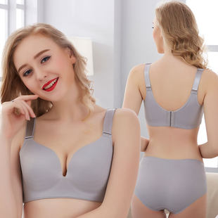 Supporting push up bra, thin wireless bra, underwear, plus size