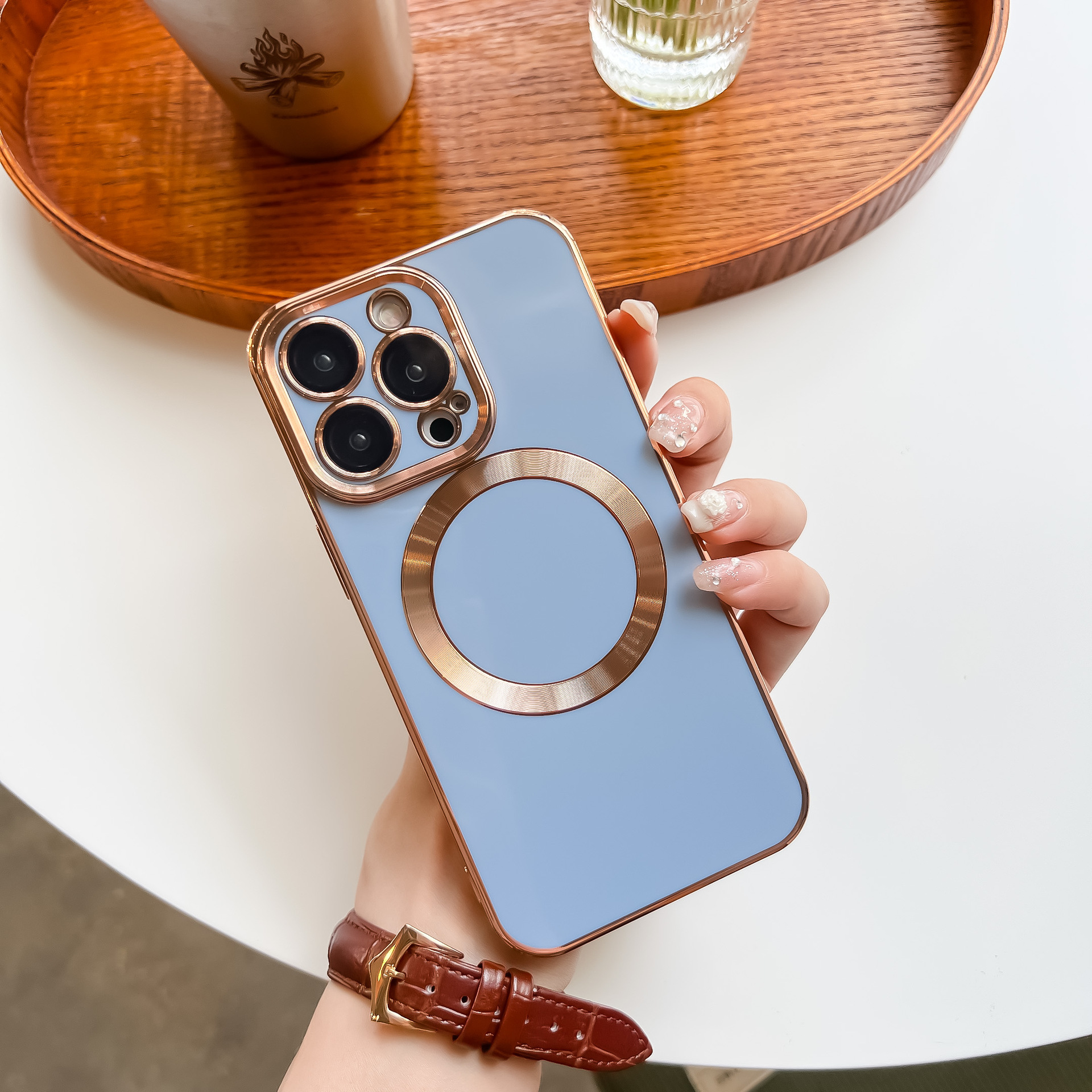 Title 14, Solid Color Electroplating Magnetic Pull Ribbon...