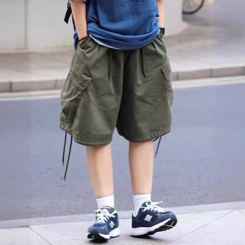 Heavy Japanese Multi-Pocket Workwear Shorts Men's Summer Washed Army Green Loose Straight Casual Shorts Trendy Heavy Japanese Multi-Pocket Workwear Shorts Men's Summer Washed Army Green Loose Straight Casual Shorts Trendy