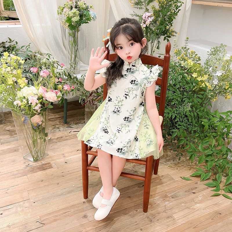 Vestido Hanfu para niñas, jardín de infantes de verano, vestido de graduación del Día del Niño, vestido de actuación, vestido cheongsam chino nuevo para niños