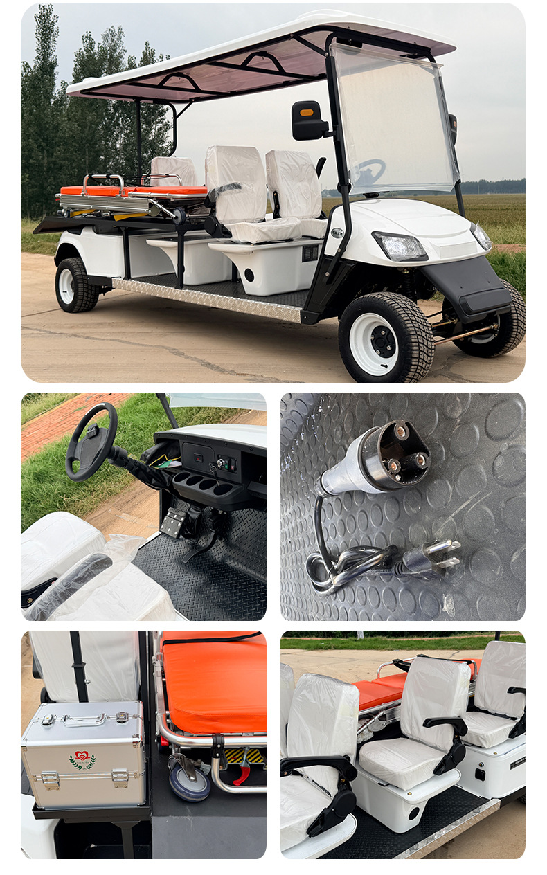 Electric Sightseeing Car, Hotel Sales Office, Scenic Spot Stretcher, Ambulance, Medical Care, Foreign Trade Export Golf Cart