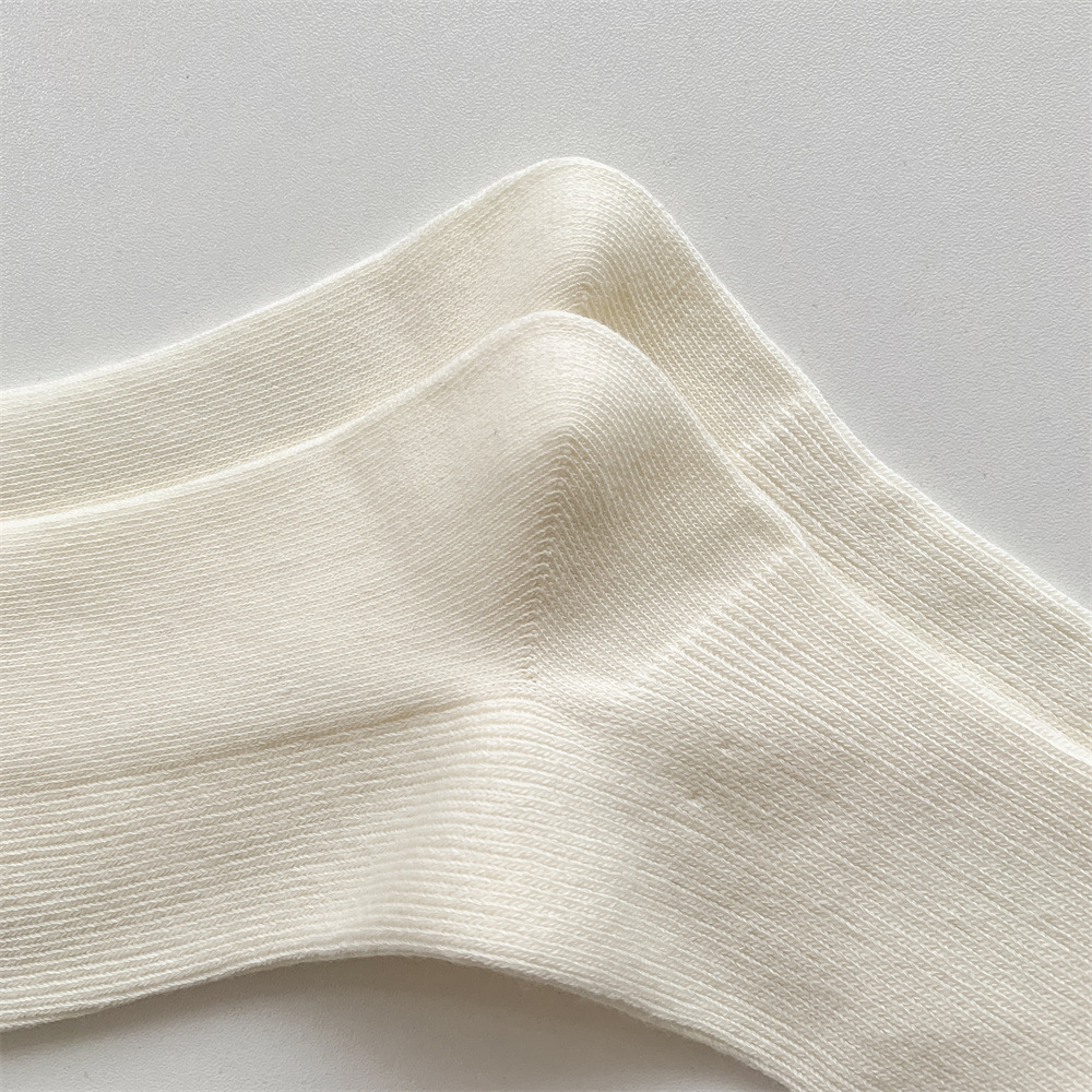 Calzini autunnali e invernali Miu Bow Ankle, calzini lunghi da donna in pile tubolare con motivo verticale in pizzo stile foresta_voghion.com