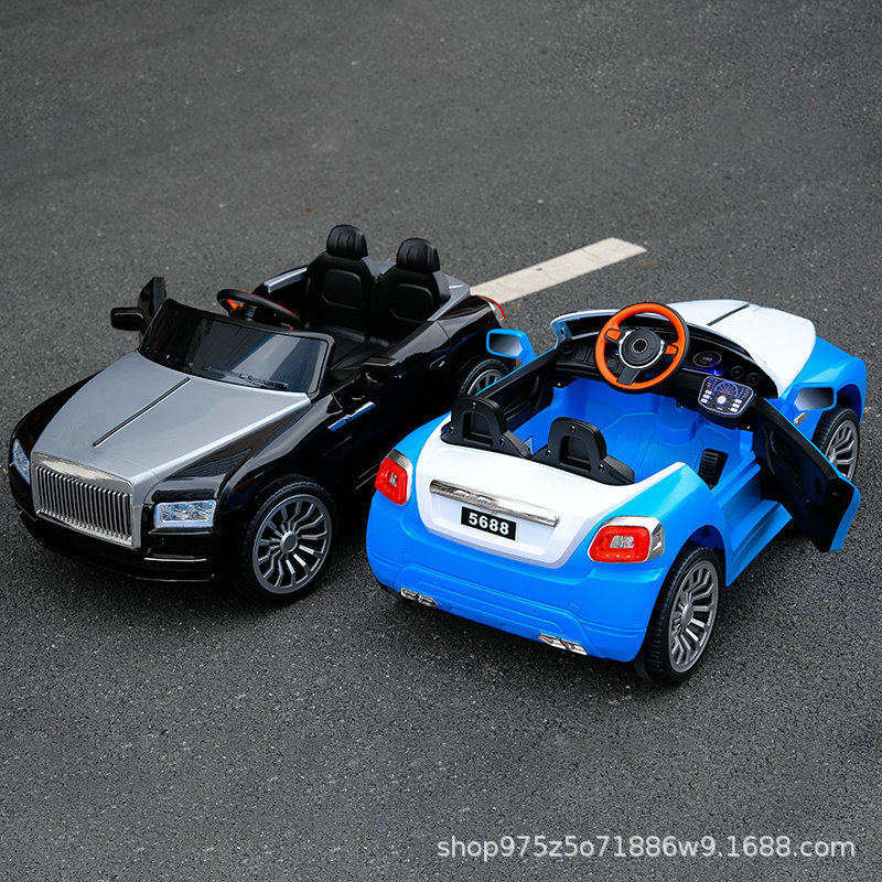 Nuevo coche eléctrico para niños 1-7 años de edad modelo grande puede sentarse personas coche de juguete para niños macho y hembra bebé puede auto-conducir control remoto