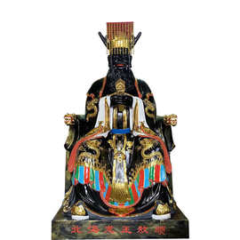 黑龙王神像图片黄龙王图片神像树脂彩绘风雨雷电神像河南佛像厂