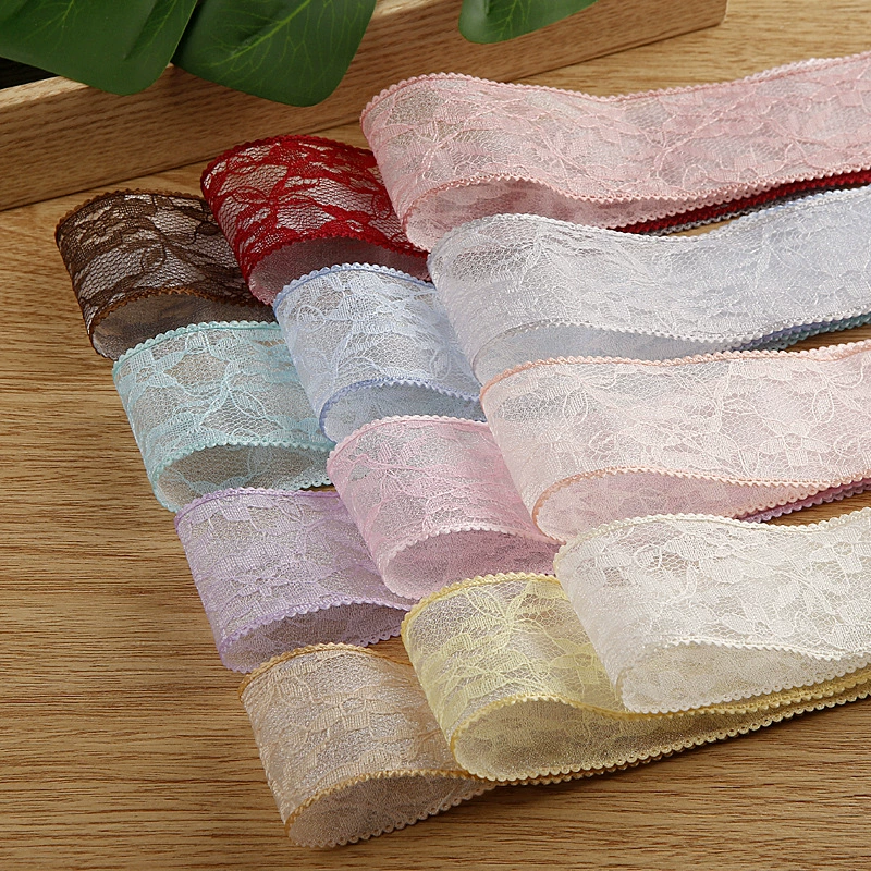 Ретро двуслойное кружево, снежная марля, пояс, одежда, соломенная шляпа, подарочная коробка, цветочное украшение, бант, аксессуары для волос «сделай сам», кружевная лента