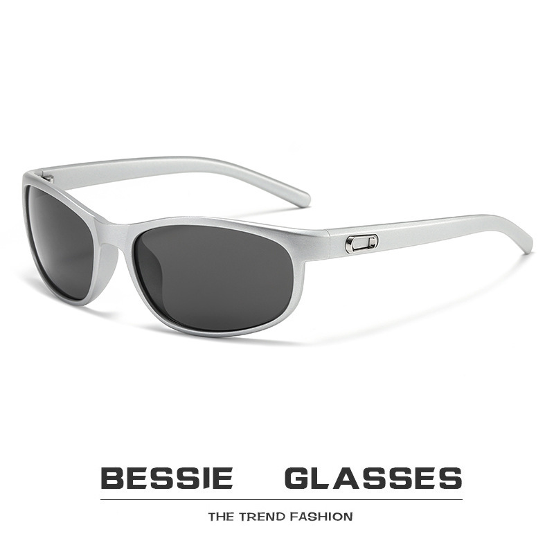 Fashionable Futuristic Y2K Style Sunglasses for Men and Women, Retro Cross-Border Sunglasses, European Style Oval Personality Glasses