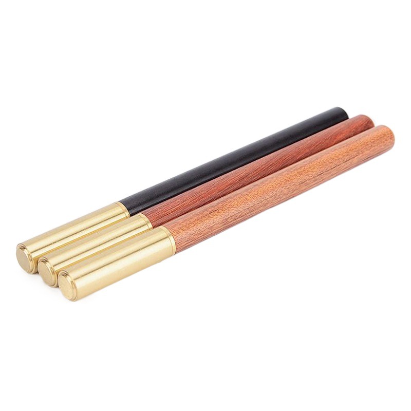 Redwood Signature Pen Sandalwood Gel Pen Metal Brass Ingenuity Pen Vintage Gift Pen Laser LOGO11#