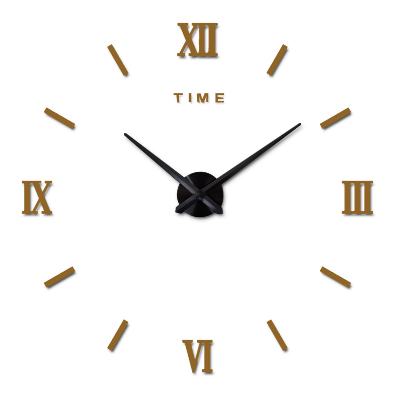 Reloj de pared de espejo de acrílico 3D DIY, reloj europeo creativo de moda, reloj de pared para decoración del hogar, venta directa de fábrica