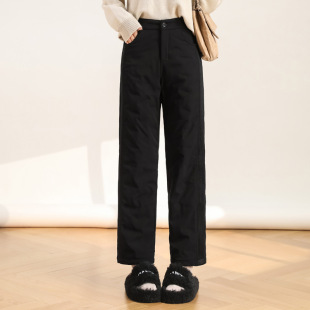 Customized Harbin Ski New 2024 Winter New White Duck down Pants Women's Outerwear Thickened Casual Pants