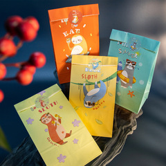 卡通樹懶紙袋生日派對糖果禮品袋亞馬遜伴手禮牛皮紙包裝袋24套