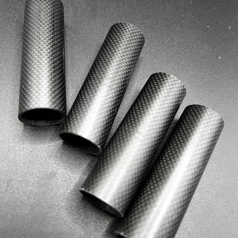 现货卷制3K碳纤维管平纹斜纹3K碳纤管强度高碳纤维管材定 制厂家