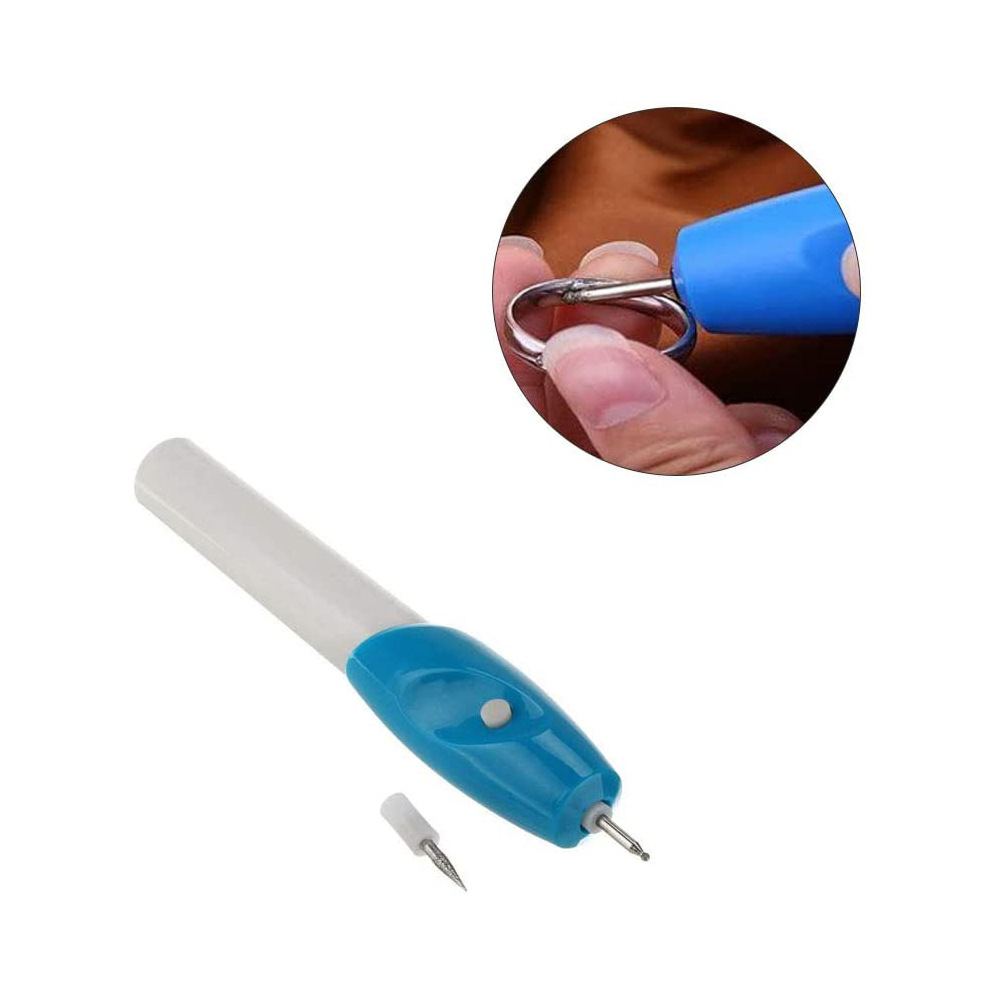 DIY电动雕刻笔 手持双单头刻字笔金属刻字机玻璃水晶雕花雕字刀