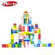 New Cloud 100 pieces of children's early childhood education alphanumeric puzzle wooden building blocks wholesale gifts for boys and girls