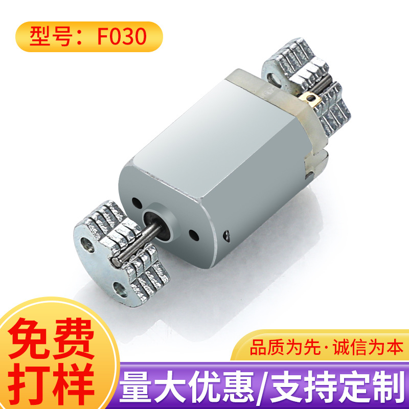 F030电机双头轴震动电机美容仪洁面仪眼镜超声波清洗器电机马达