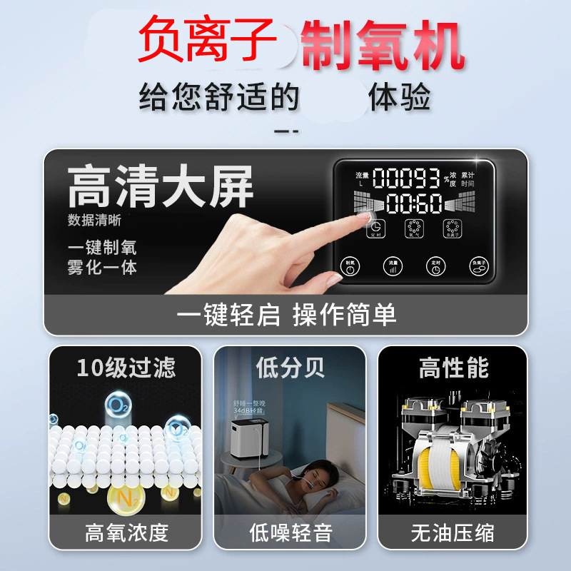 Oxygenator, Oxygen Generator, Travel High-Altitude Outdoor Car Air Purifier, Oxygen Bar Generator, Air Purifier