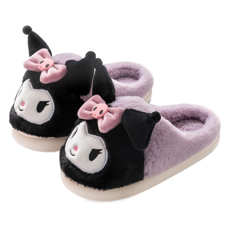 Sanrio zapatillas meildi Yugui perro HelloKitty coolomi Zapatos Zapatillas de algodón hogar cálido otoño e invierno de las mujeres