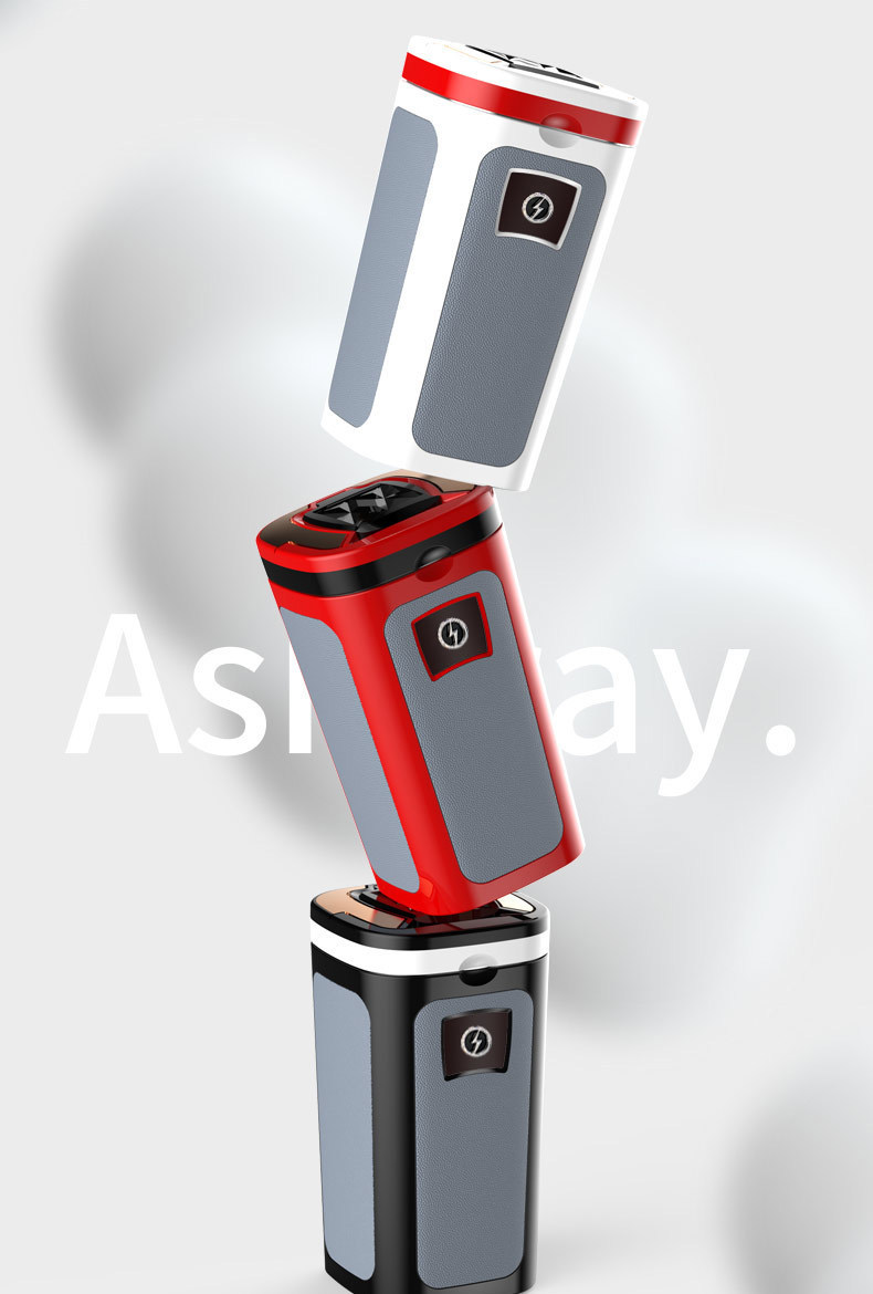 Car Ashtray with Cover to Prevent Ash Flying, Automatic Car High-End Artifact, Multi-Functional Car Supplies with Cigarette Lighter