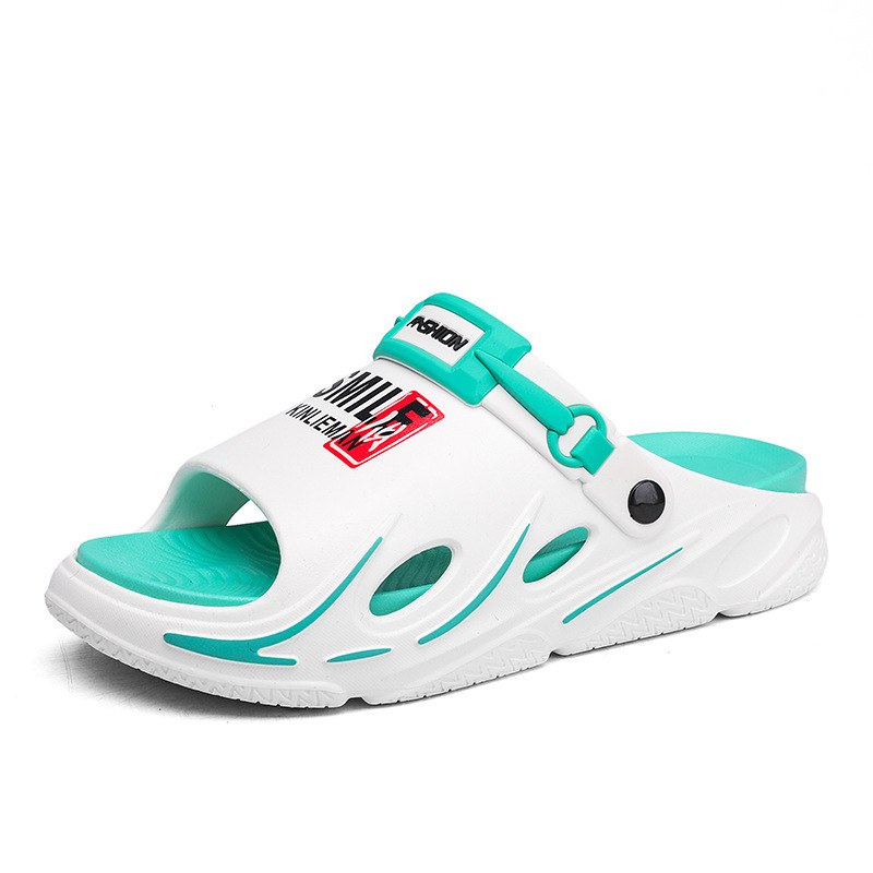 Verano de dos colores de dedos abiertos ventilados un hombre al aire libre casa dos zapatillas de playa zapatillas frías