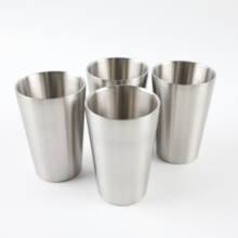 杯子食品级304不锈钢杯子户外露营水杯马克杯双层防烫隔热咖啡杯