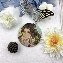 二哈和他的白貓師尊小說同人周邊 楚晚寧吧唧磨砂細閃徽章胸針