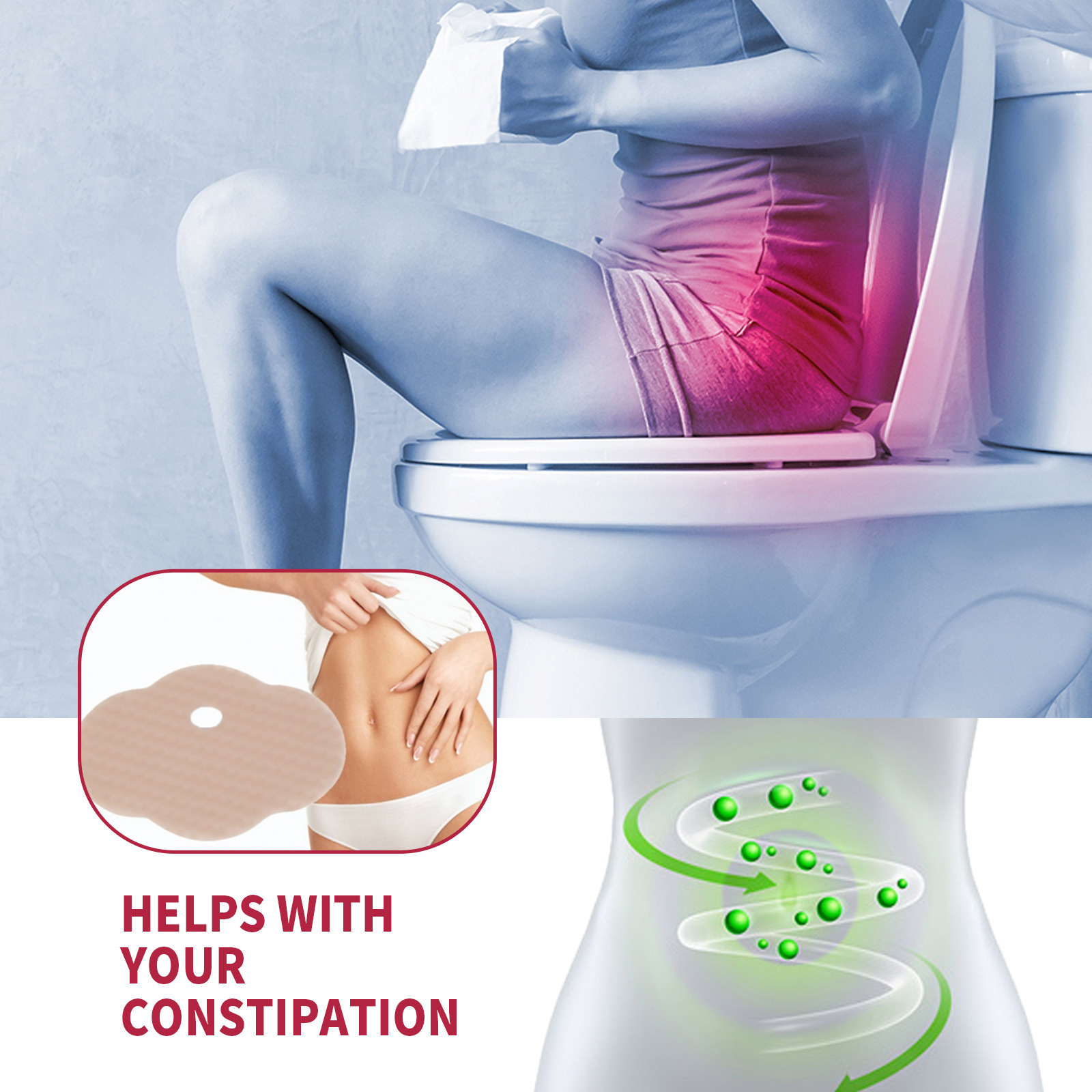 South Moon tightening patch, shaping excess fat, lazy body shaping, abdominal tightening, slimming, defecation_voghion.com