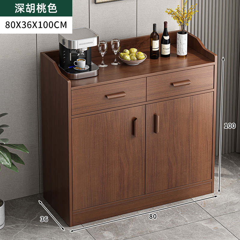 Aparador de madera maciza, gabinete de té, gabinete de cocina, gabinete de almacenamiento de sala de estar, gabinete de almacenamiento, gabinete de almacenamiento contra la pared, gabinete bajo, gabinete de preparación