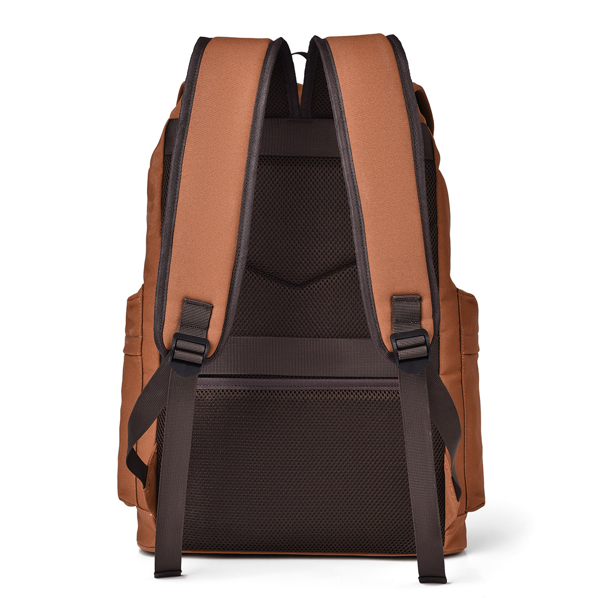 Vintage Canvas Double Shoulder Bag for Men, Casual Laptop Backpack with Logo Print, for Men Students, Outdoor Travel Backpack