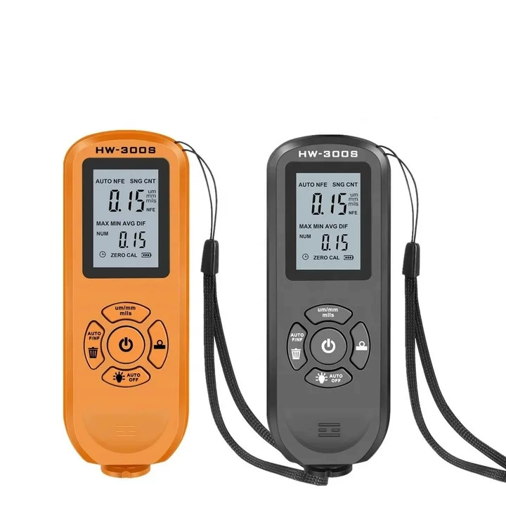 HW-300S датчик толщины покрытия Противоскользящий датчик пленки краски высокоточный датчик толщины слоя порошка краски датчик толщины сухой пленки