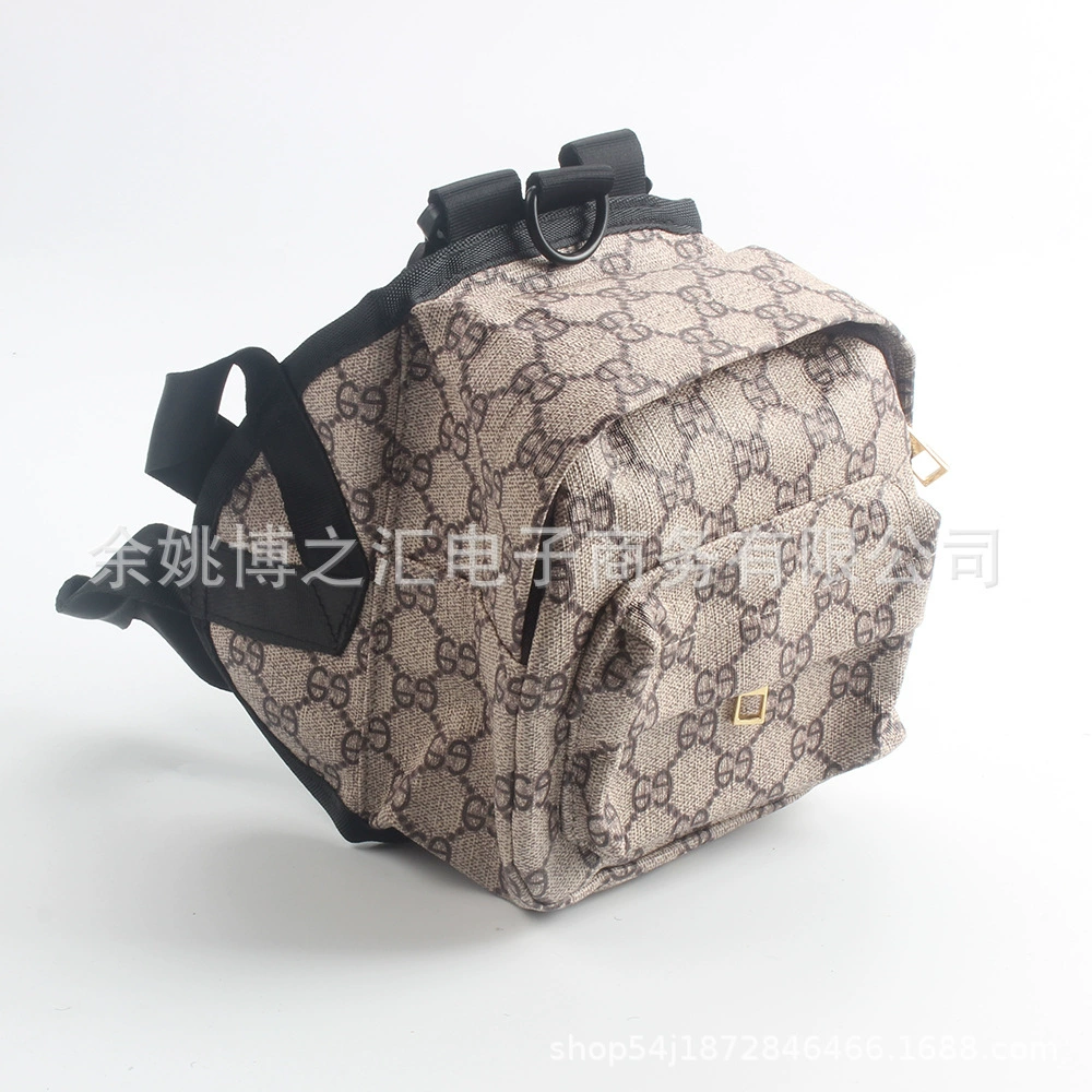 Модный бренд Pet Easy Going Out Рюкзак из искусственной кожи Маленький и средний размер Кошка Собака Регулируемый рюкзак Сумка Школьный рюкзак