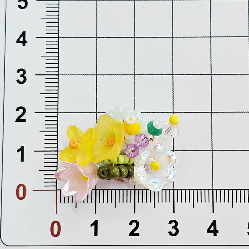 グリーンフィールド織りスズランフラワーライスビーズフラワークラスター手作りイヤリング頭飾り靴花バッグブローチ diy ジュエリーアクセサリー|undefined