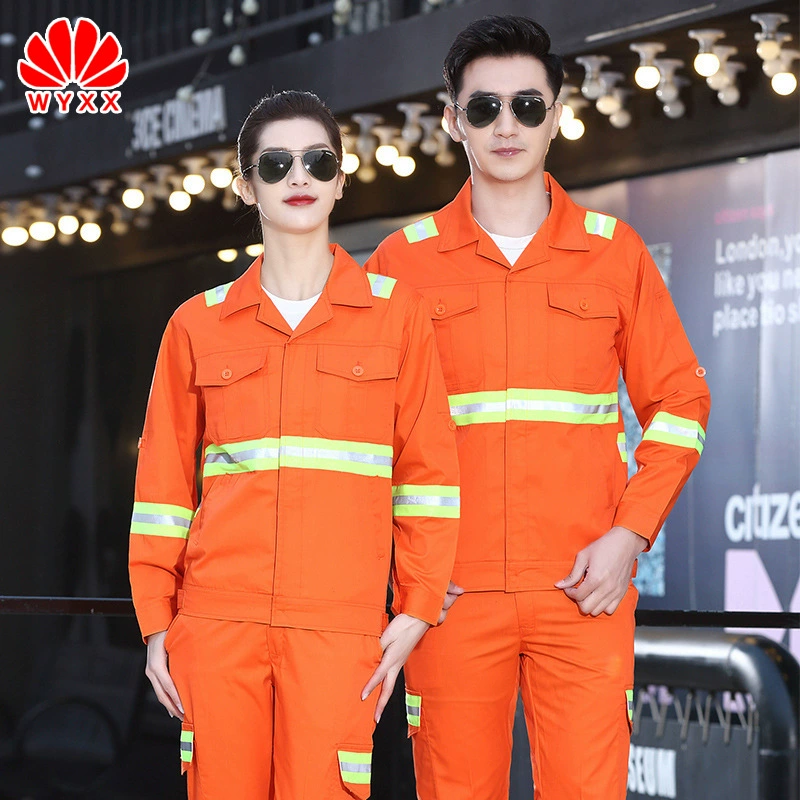 Летний комбинезон со светоотражающей полосой, мужской тонкий санузел с длинным рукавом, дорожно-спасательная строительная площадка, одежда для охраны труда