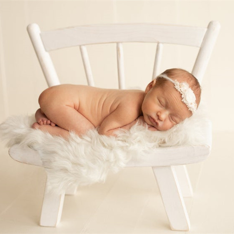 Cross-border European and American style Baby Full Moon baby DIY auxiliary props wooden chair studio newborn shooting props