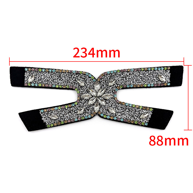 Nuevos accesorios de zapato DIY una sola forma de sandalias de diamante semiacabados zapatillas taladro superior
