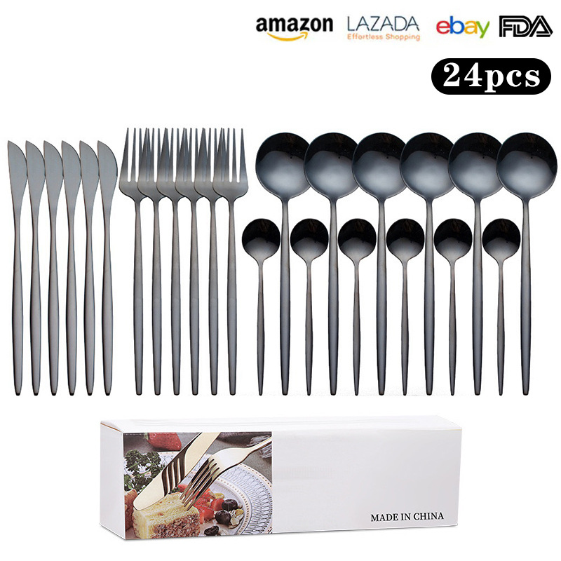 메일 주문 상자 블랙 24 피스 세트