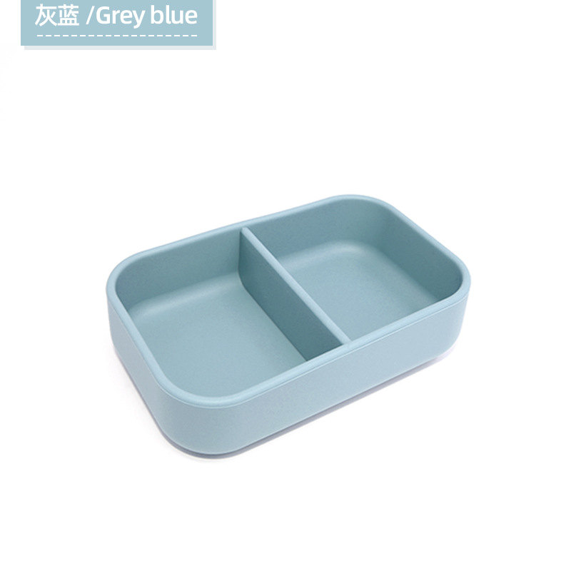 Nuevo silicona mini caja de alimentos suplementarios caja de comidas para niños caja de bocadillos bebé caja de alimentos suplementarios rectangular caja de almuerzo