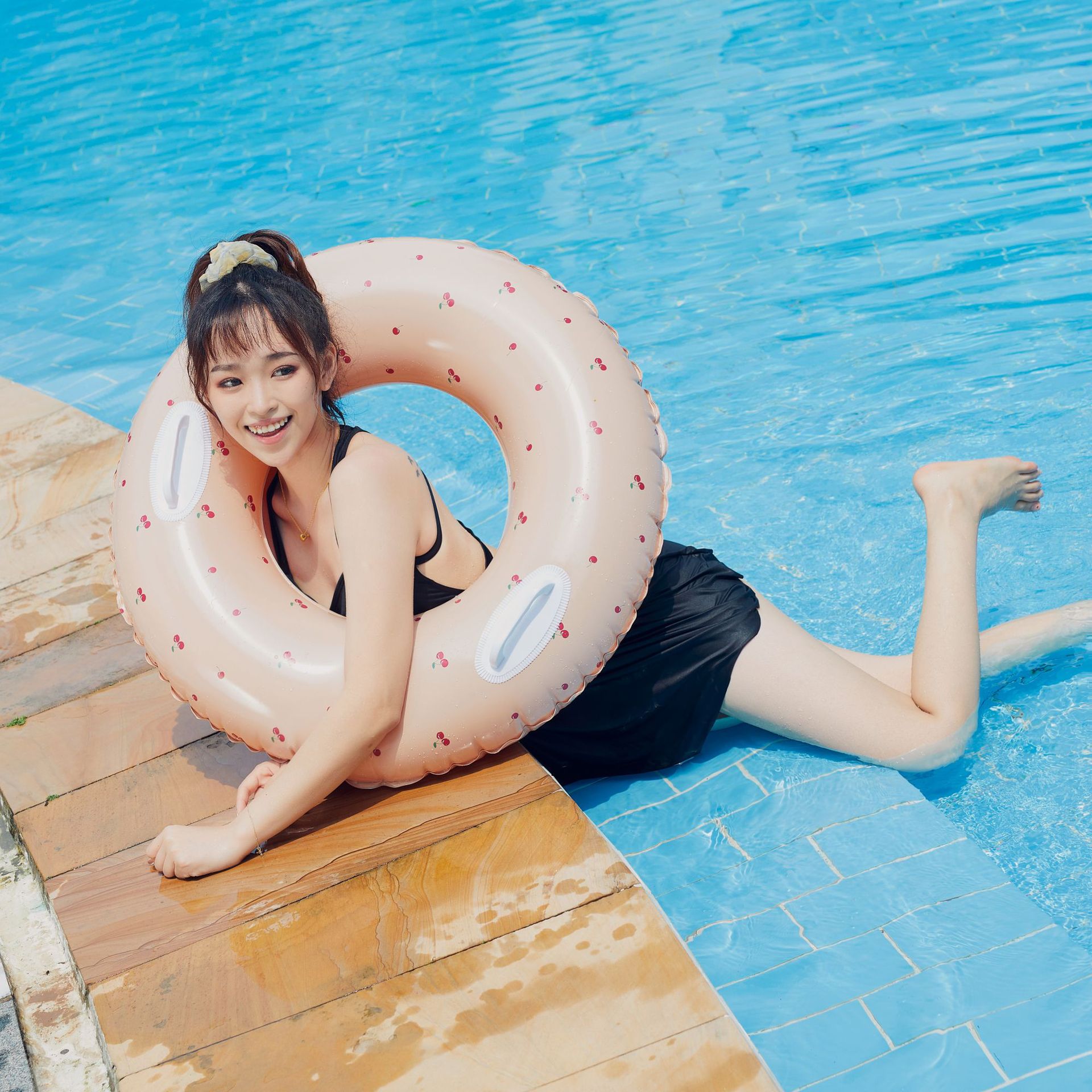 210g Weight Swim Ring Type of Swimming Accessories 1 Piece Quantity PVC Material Color Block, Solid Color Pattern Kid'S Gender Cute Style Cute Color Block Solid Color PVC Swim Ring Swimming Accessories 1 Piece 20