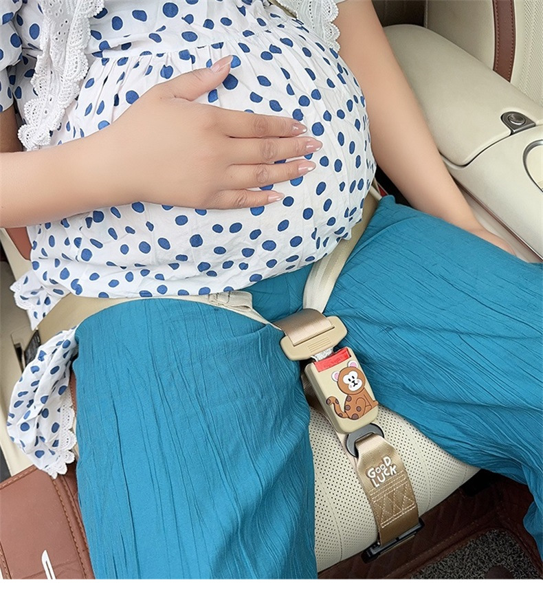Cartoon Zodiac Safety Belt for Pregnant Women to Prevent Belly Strangulation, Car Co-Pilot Horse Baby Driving and Riding Safety Belt Fixed