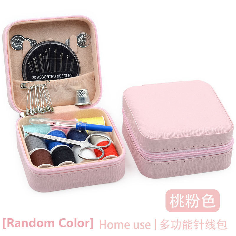 Kit de caja de aguja transfronteriza herramienta de coser doméstica aguja de coser de viaje portátil aguja de coser paquete de 27 piezas