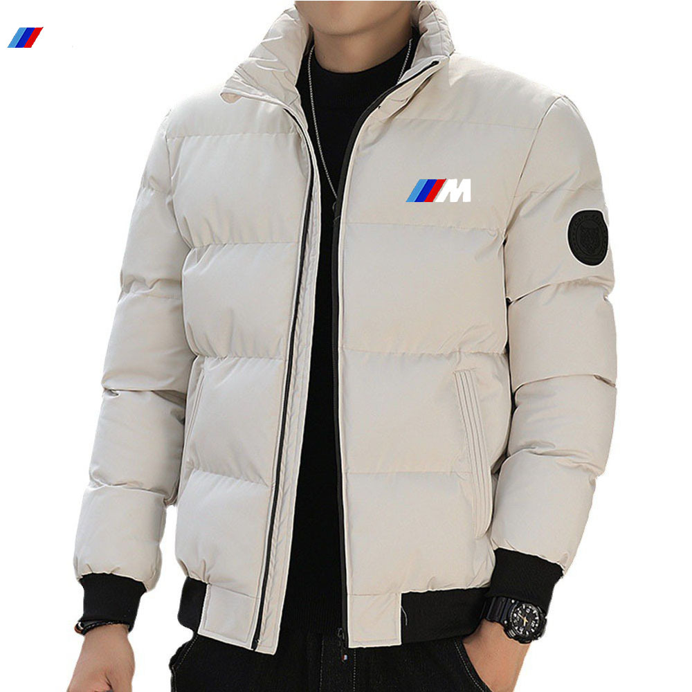 Capispalla casual e alla moda con colletto alto invernale, giacca in cotone per esterni, top caldo alla moda da uomo_voghion.com