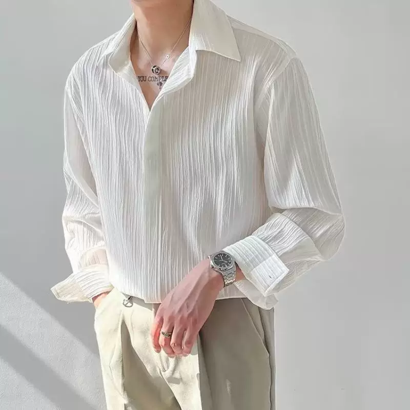 Стильная премиум-рубашка Trend shirt в корейском стиле, бренд , элегантная повседневная вещь