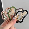 The new cloud -shaped hollow BB clip bangs, the side pinching Morandi hair clip head jewelry female back of the female back
