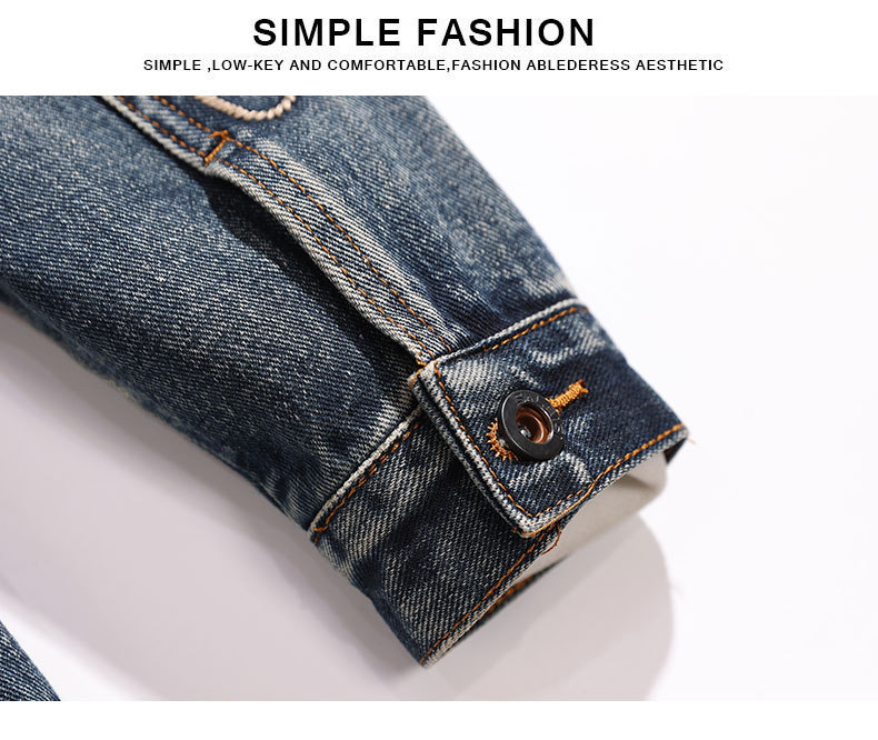 Men's Denim Jacket For Men Spring Autumn Loose Workwear Style_voghion.com