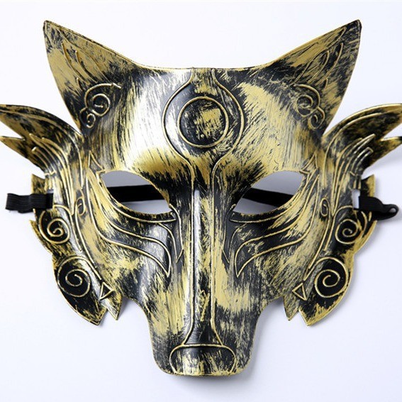 Ventas transfronterizas en caliente princesa de hadas retrógradas mitad cara de la antigua griega máscara de corona de jazz máscara romana