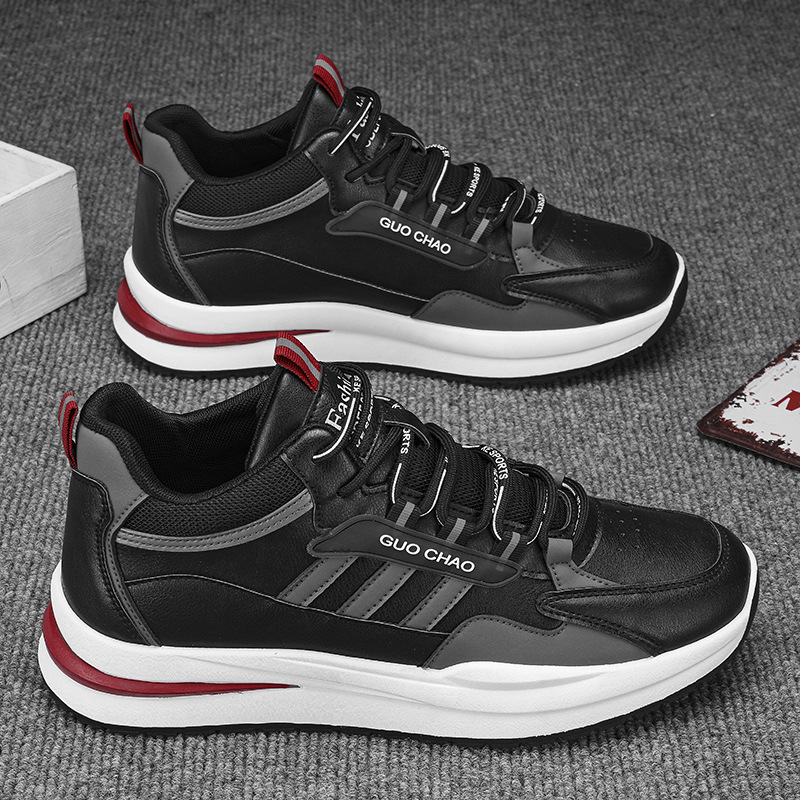 Ad nuevo estilo trébol mid-top zapatos de hombre Zapatos de argán transpirable impermeable cuero suave inferior antideslizante deportes zapatos casuales zapatos de moda