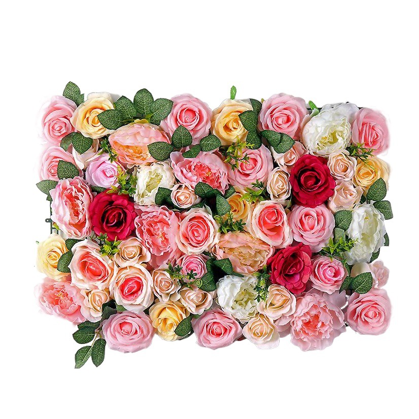 Fábrica directa flor artificial fila Pilar decoración boda apoyos Hortensia seda flor fila decoración flor pared al por mayor