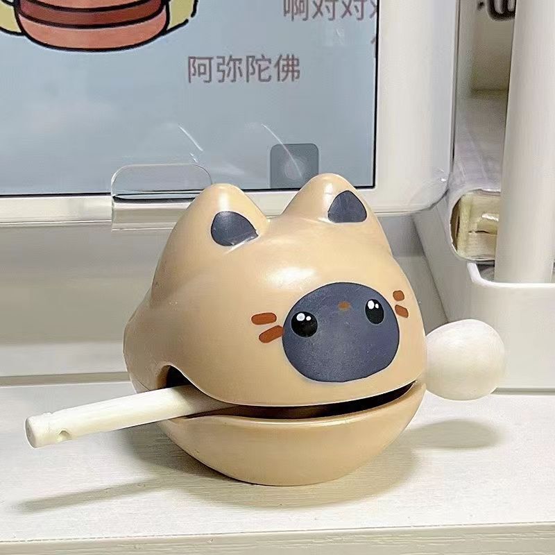 敲解压神器新宠物可爱小木鱼办公室敲打解压治愈佛系桌面摆件挂件|undefined
