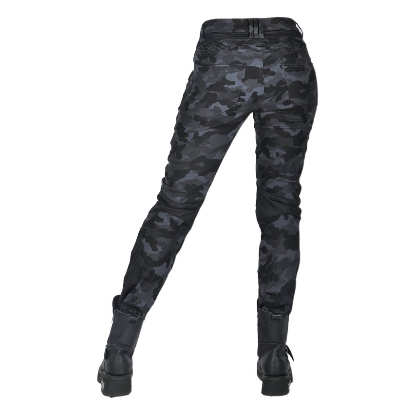 Loong biker verano camuflaje motocicleta slim fit pantalones anti-caída motocicleta jeans motocicleta transpirable montar