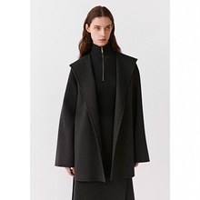 小禾女装商场同款2025冬季新款羊毛羊绒双面呢中长款腰带女士大衣